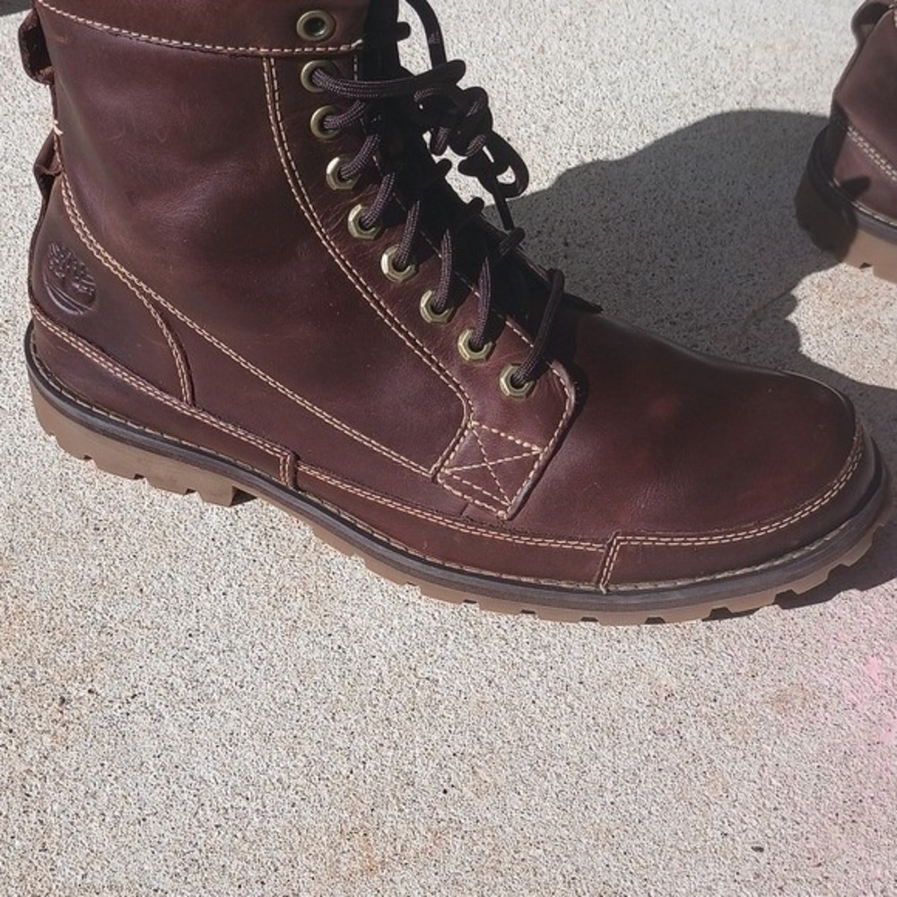 Timberland Men's Earthkeepers 6" Lace-Up Brown Leather Boots Sz 11 Outdoor Work - Picture 6 of 16